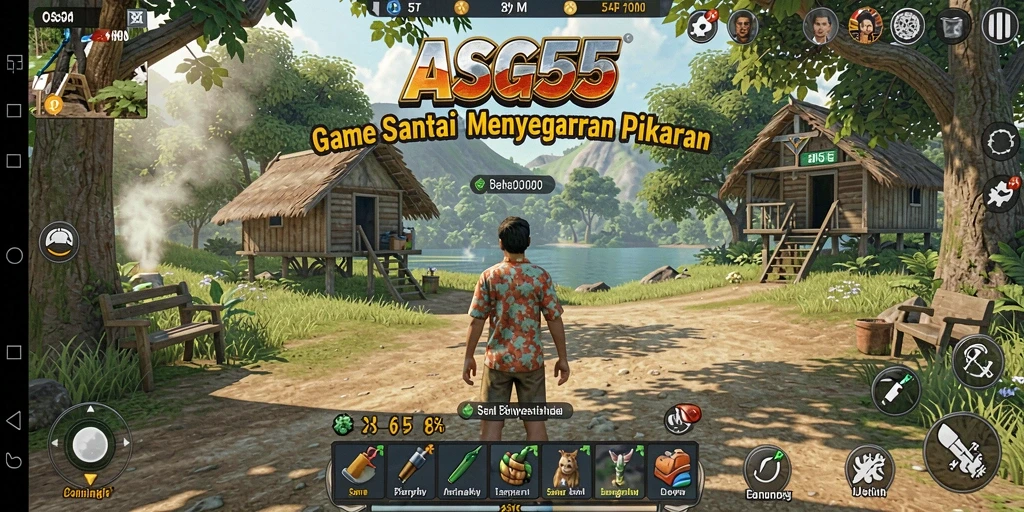 Tampilan gameplay <strong>ASG55</strong> yang menyenangkan dan penuh warna.
