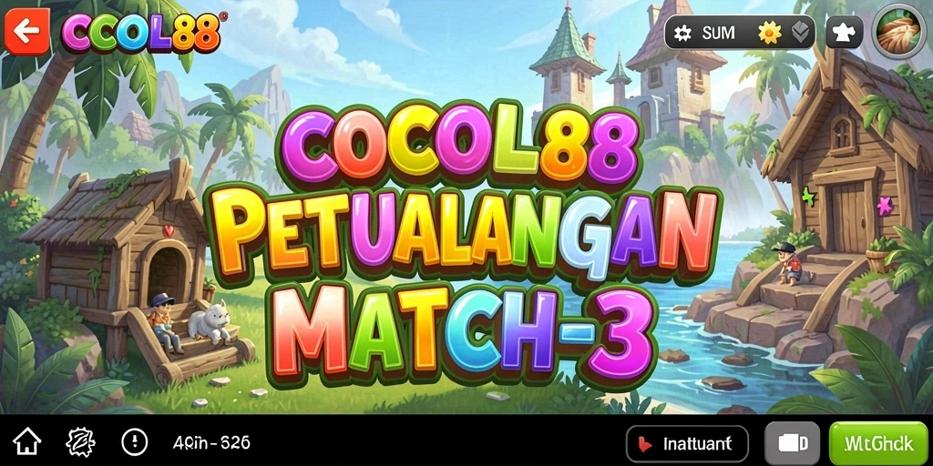 Tangkapan layar gameplay COCOL88 yang menampilkan momen mencocokkan permata.