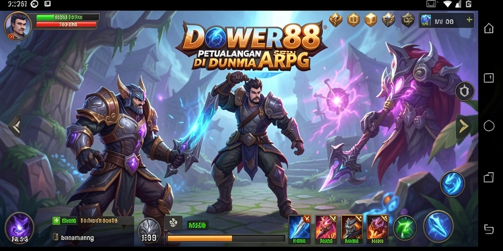 Tampilan seru gameplay DOWER88 dalam pertempuran ARPG yang epik.
