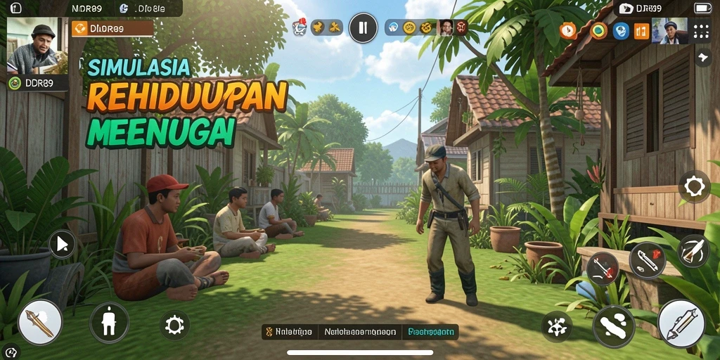 Tangkapan layar menampilkan gameplay kreatif dan interaksi dalam IDR89.