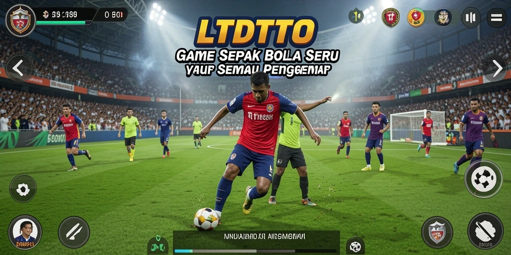 Tampilan grafis LTDTOTO menampilkan aksi sepak bola yang menarik.