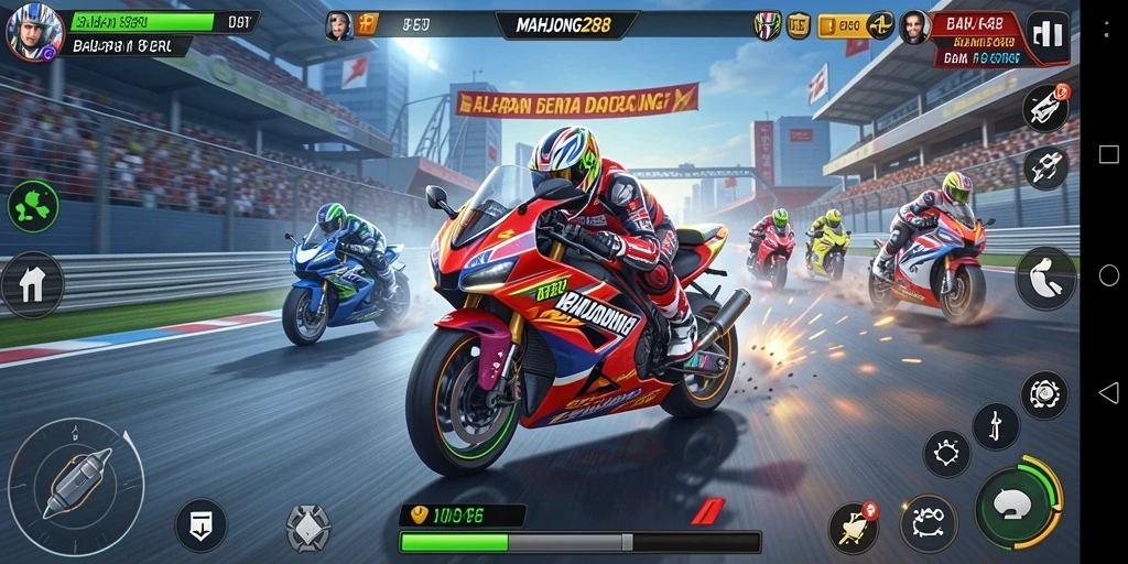 Tampilan gameplay seru dan menegangkan dari MAHJONG288.