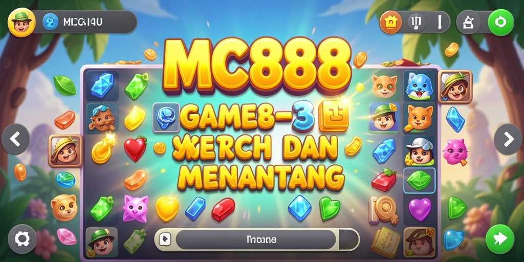 Tampilan screenshot gameplay yang seru dan penuh warna dari MC888.
