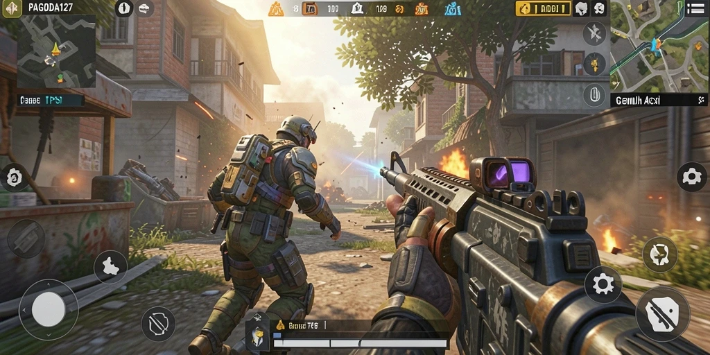 Tampilan utama gameplay PAGODA127 yang menegangkan dan kompetitif.