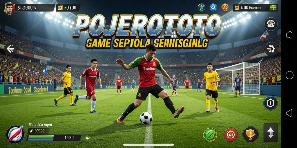 Tampilan gameplay POJEROTOTO dengan aksi seru di lapangan.