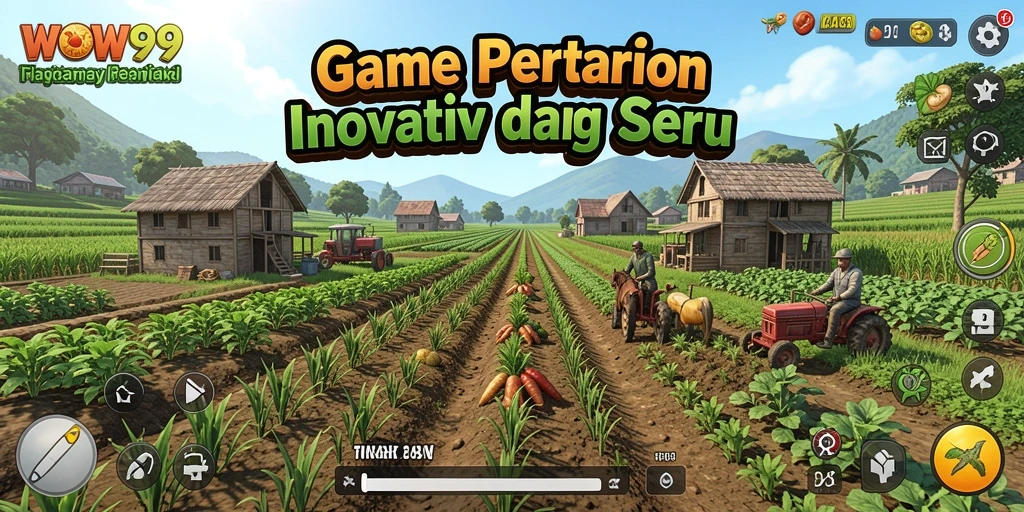 Tampilan gameplay menarik dari game Farming WOW99.